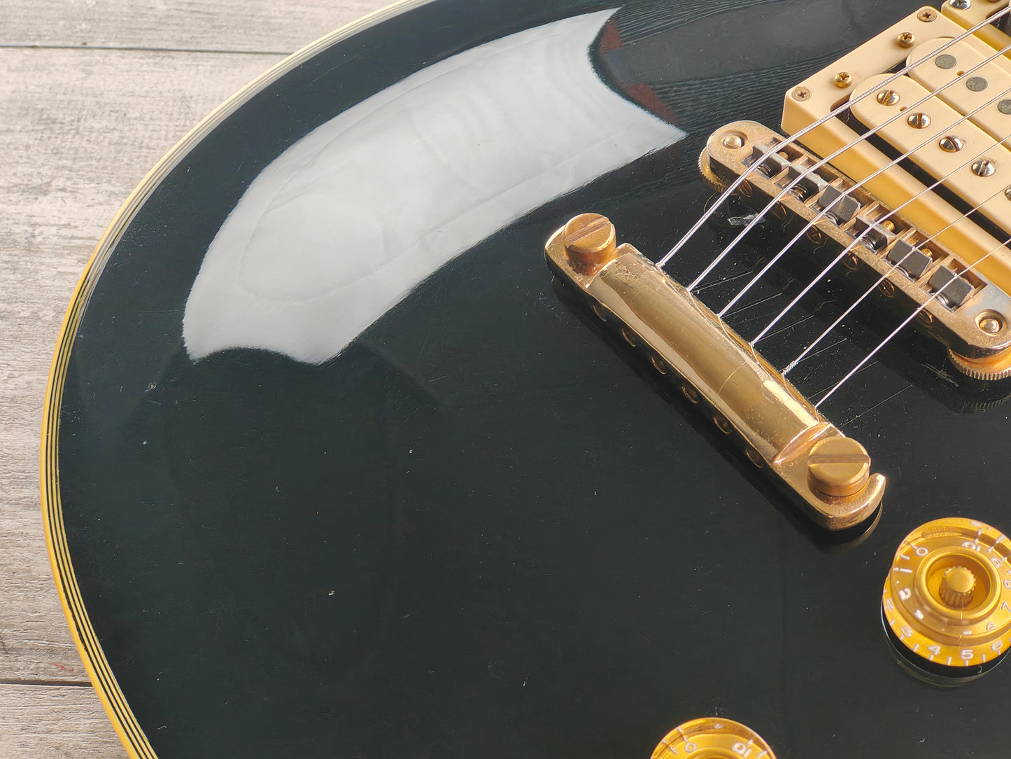 1980 Greco Japan EG-600P Les Paul Custom Black Beauty (Ebony)