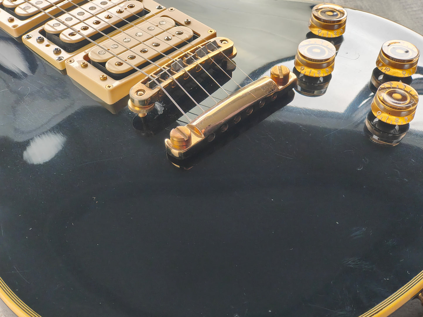 1980 Greco Japan EG-600P Les Paul Custom Black Beauty (Ebony)