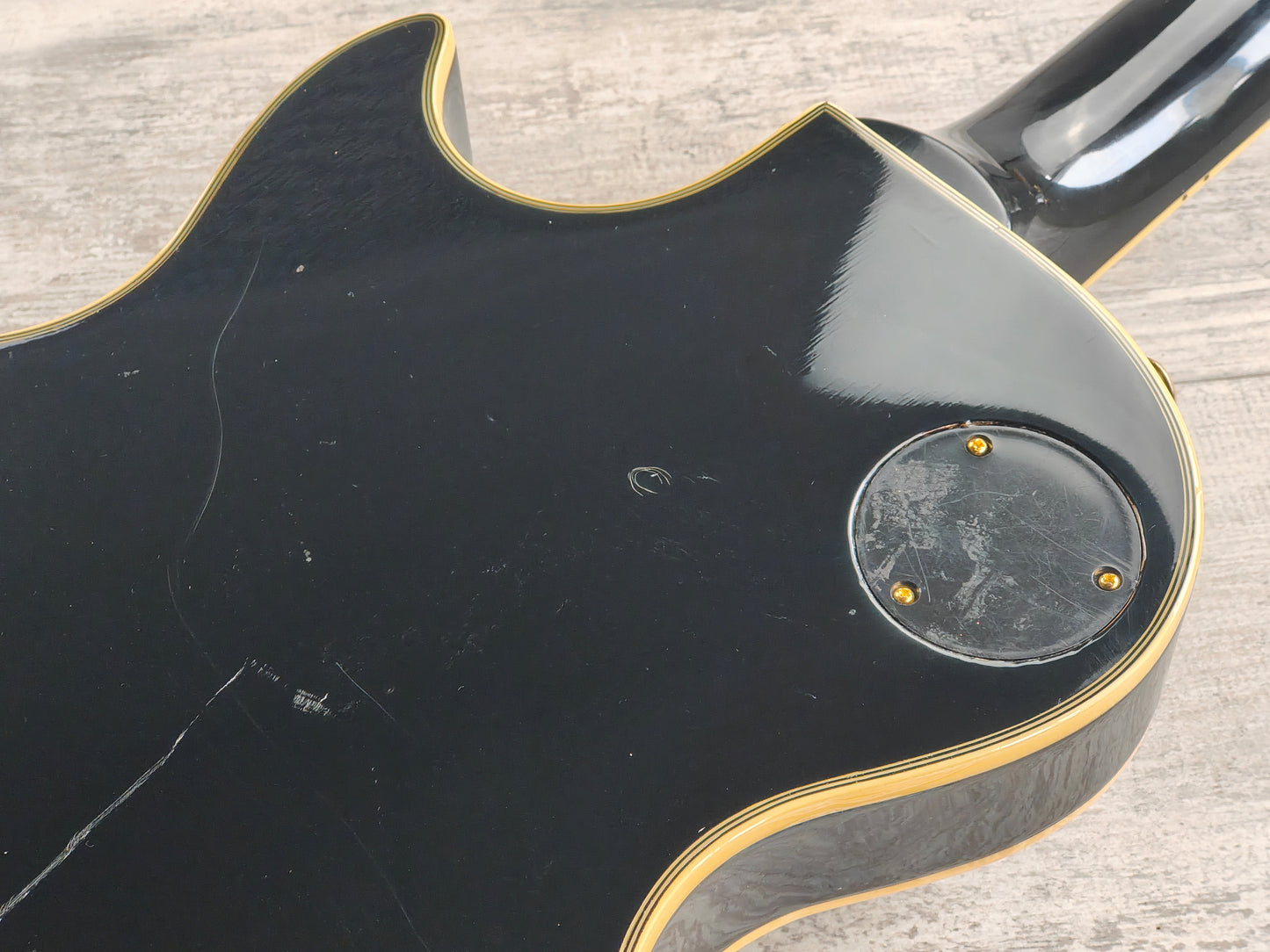 1980 Greco Japan EG-600P Les Paul Custom Black Beauty (Ebony)