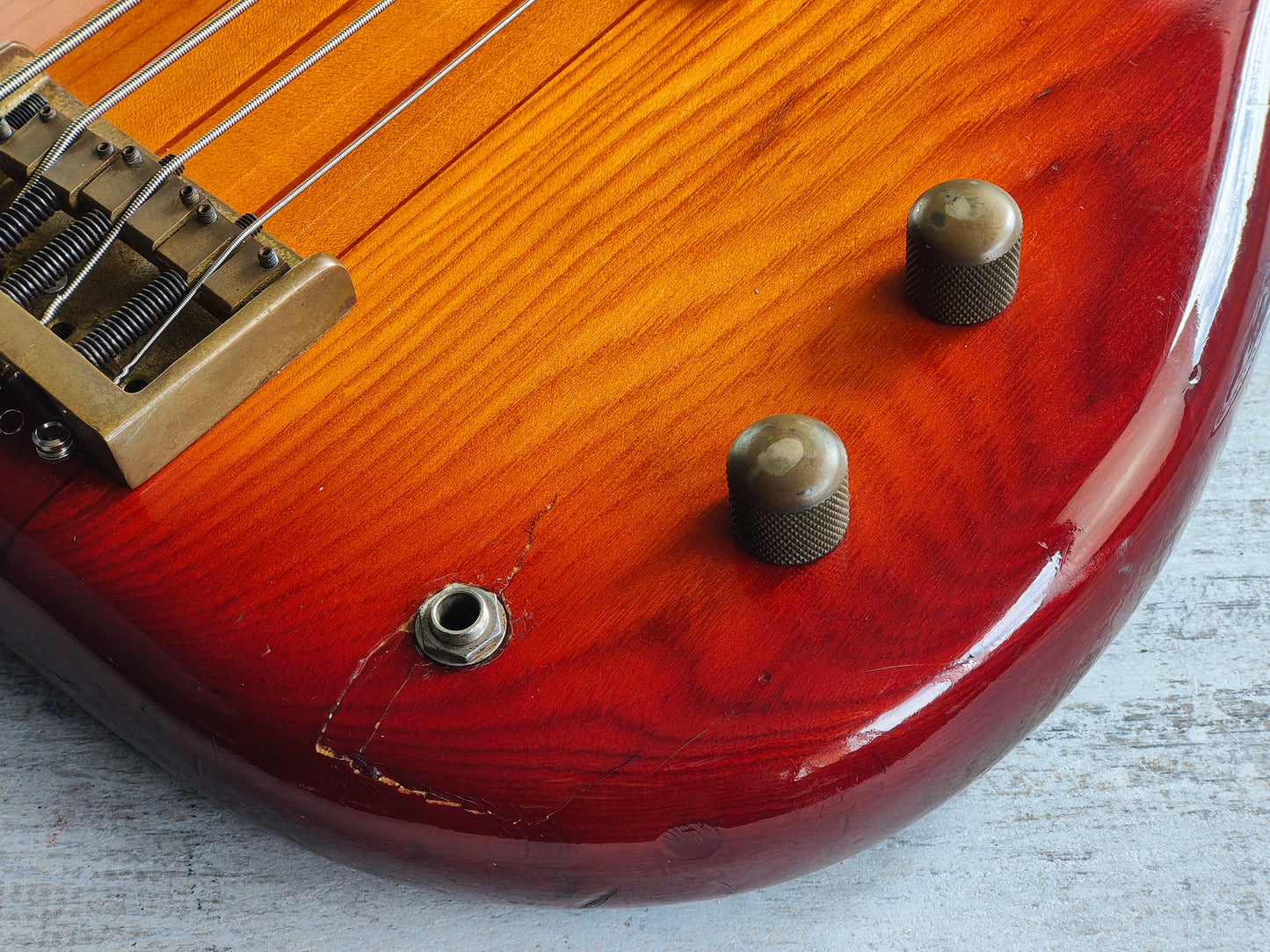 1980 Fernandes Japan FPM-70 Neckthrough Precision Bass (Cherry Sunburst)