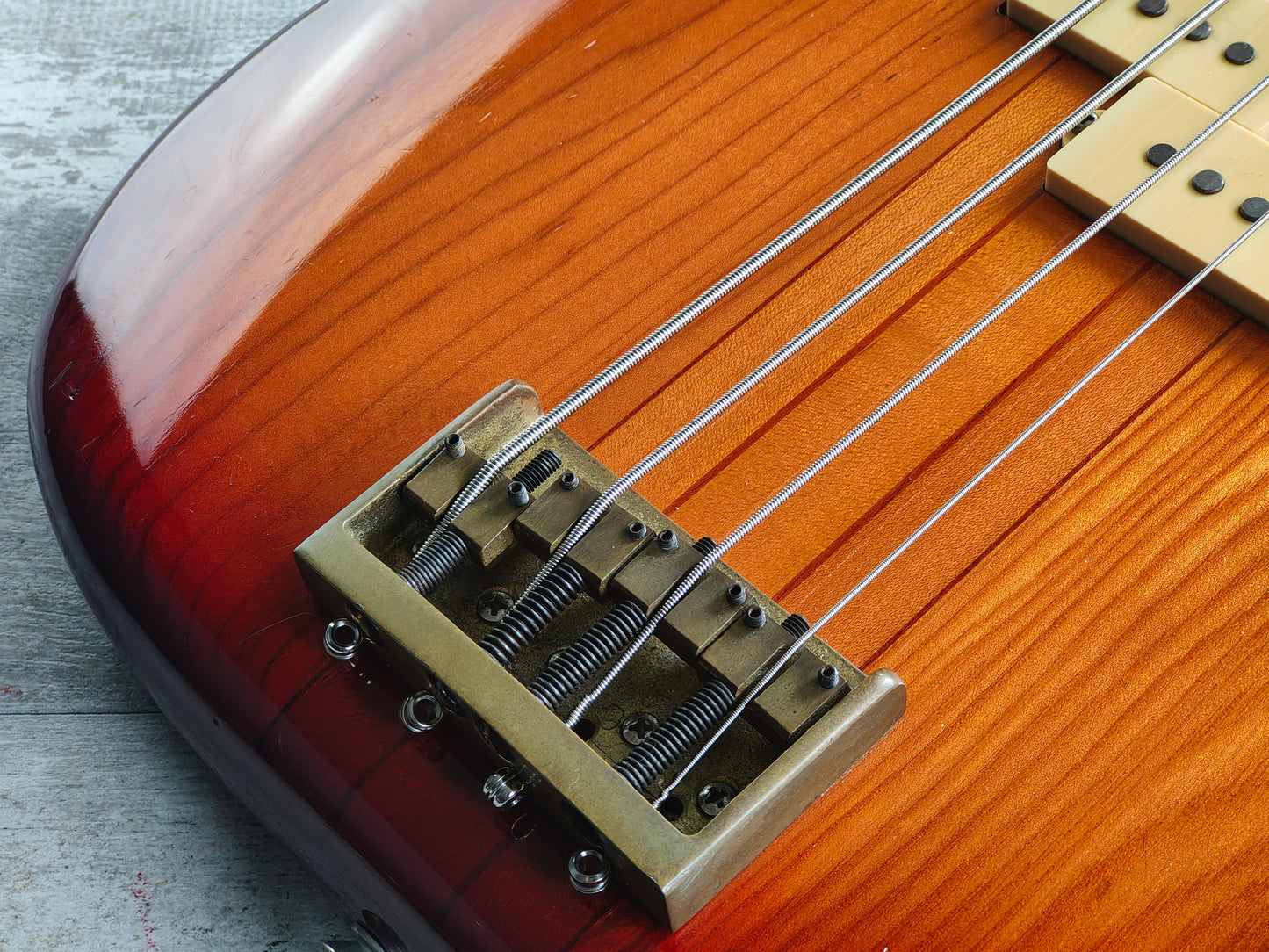 1980 Fernandes Japan FPM-70 Neckthrough Precision Bass (Cherry Sunburst)