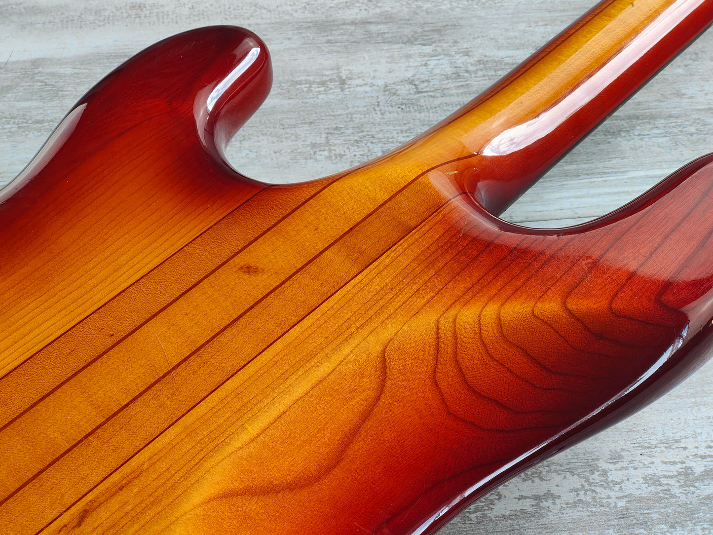 1980 Fernandes Japan FPM-70 Neckthrough Precision Bass (Cherry Sunburst)