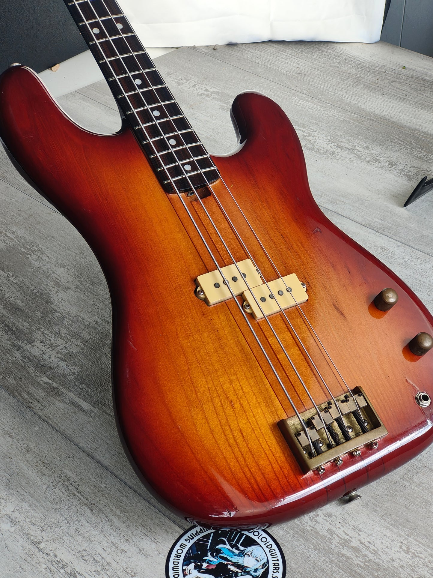 1980 Fernandes Japan FPM-70 Neckthrough Precision Bass (Cherry Sunburst)