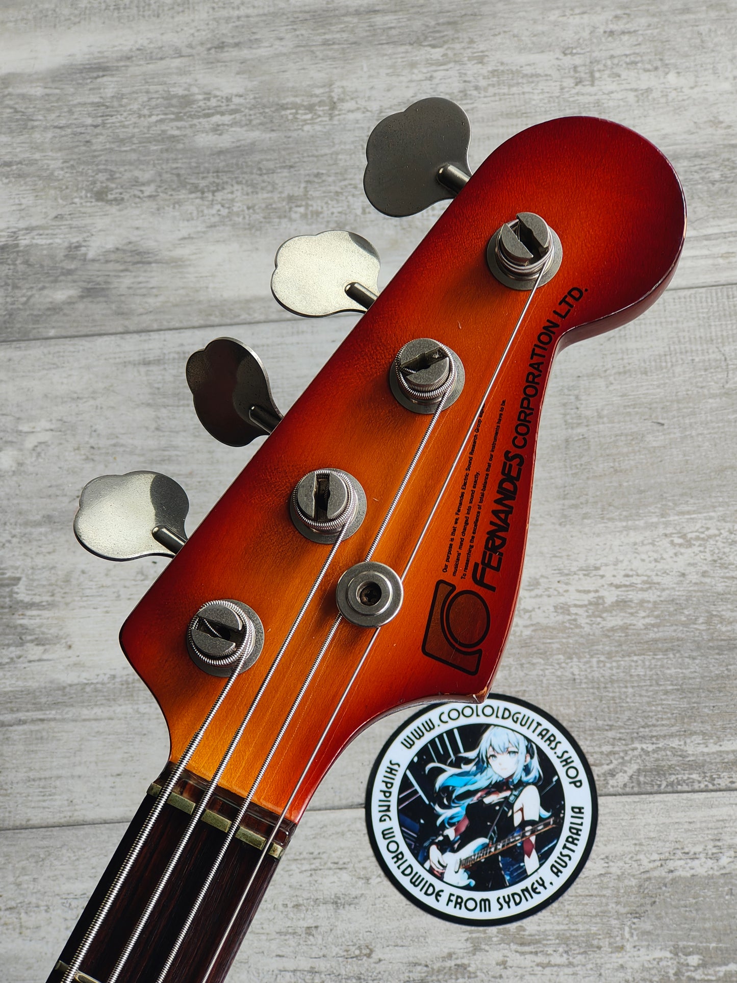 1980 Fernandes Japan FPM-70 Neckthrough Precision Bass (Cherry Sunburst)