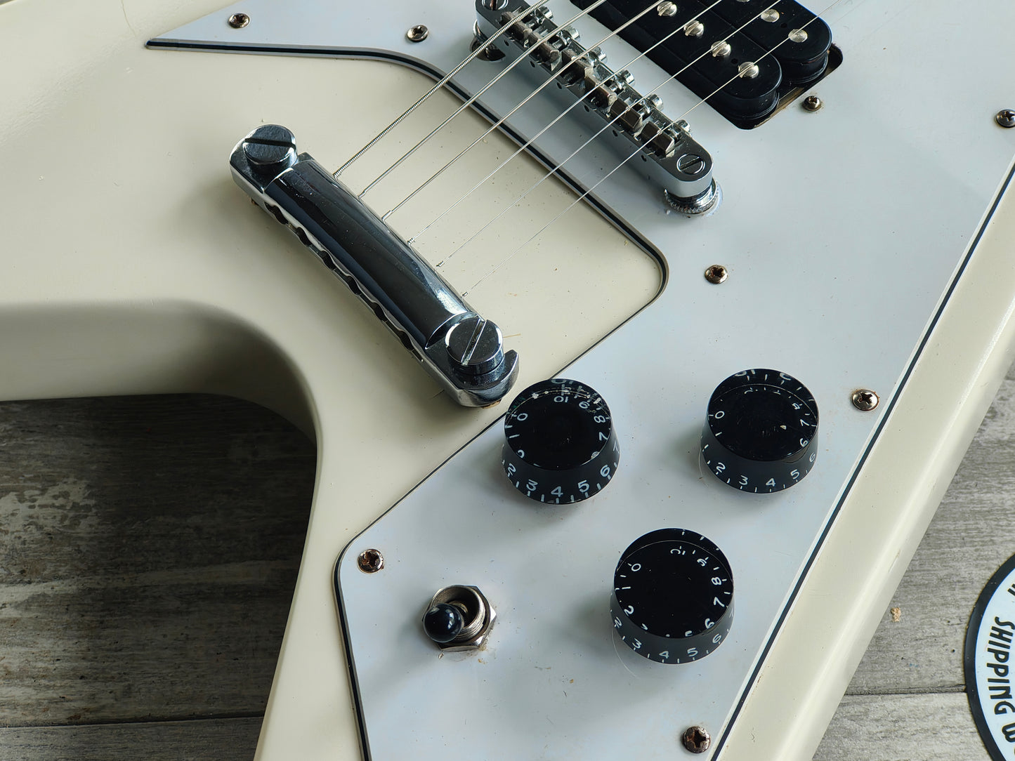 1979 Greco Japan FV-600 '67 Reissue Flying V (White)