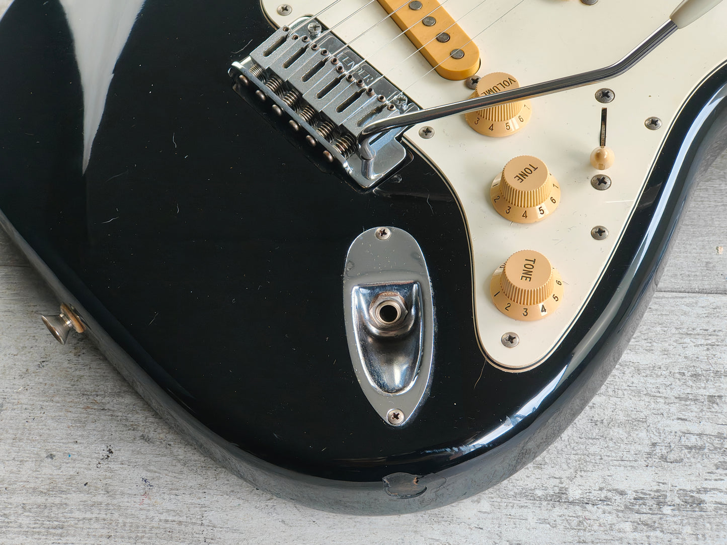 1988 Fender Japan STM55 Pro Feel "Medium Scale" Stratocaster (Black)