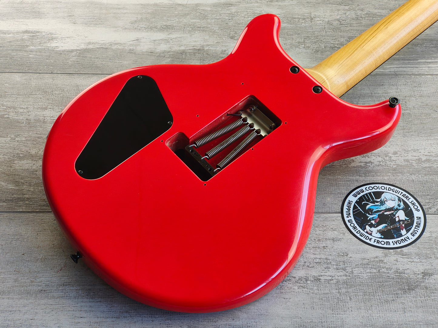 1992 Edwards "Knight α Alpha" Double Cutaway w/Floyd Rose (Bright Red)