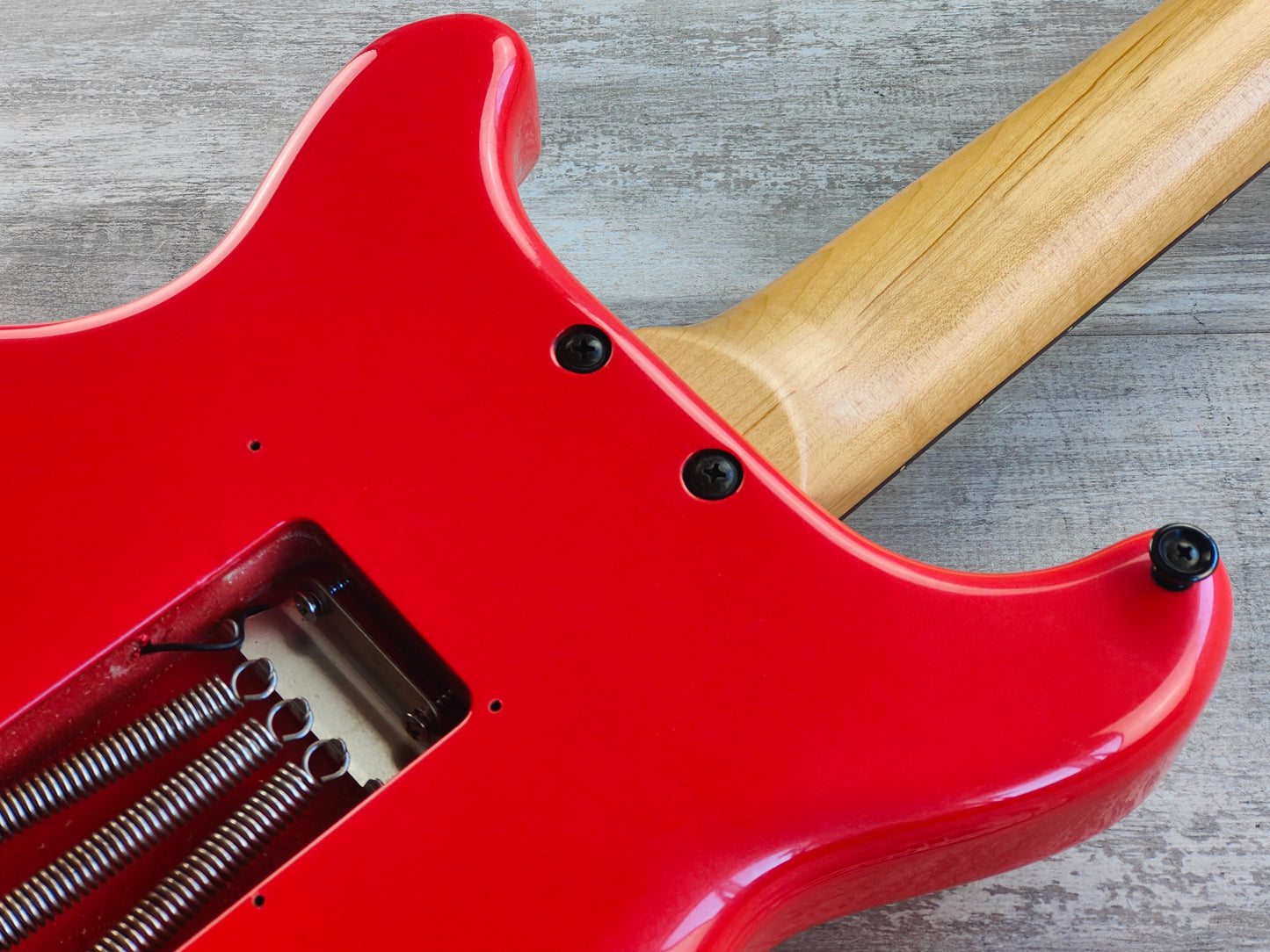 1992 Edwards "Knight α Alpha" Double Cutaway w/Floyd Rose (Bright Red)