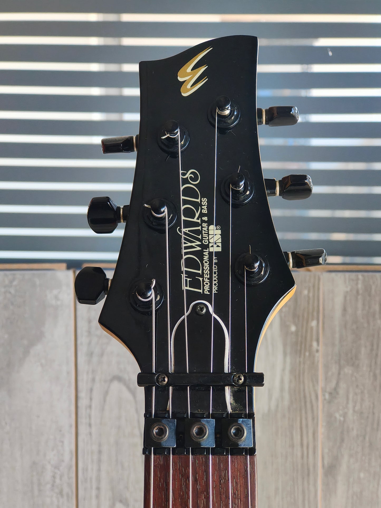 1992 Edwards "Knight α Alpha" Double Cutaway w/Floyd Rose (Bright Red)