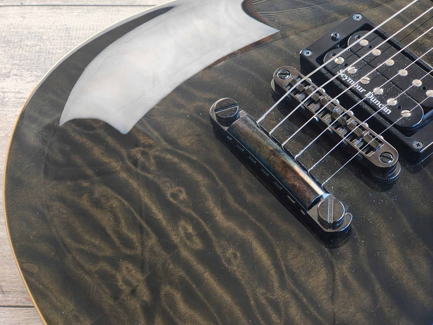 2010 Fernandes Japan APG-ELT "Japan Premium Custom" Series w/Sustainer (Transparent Black)