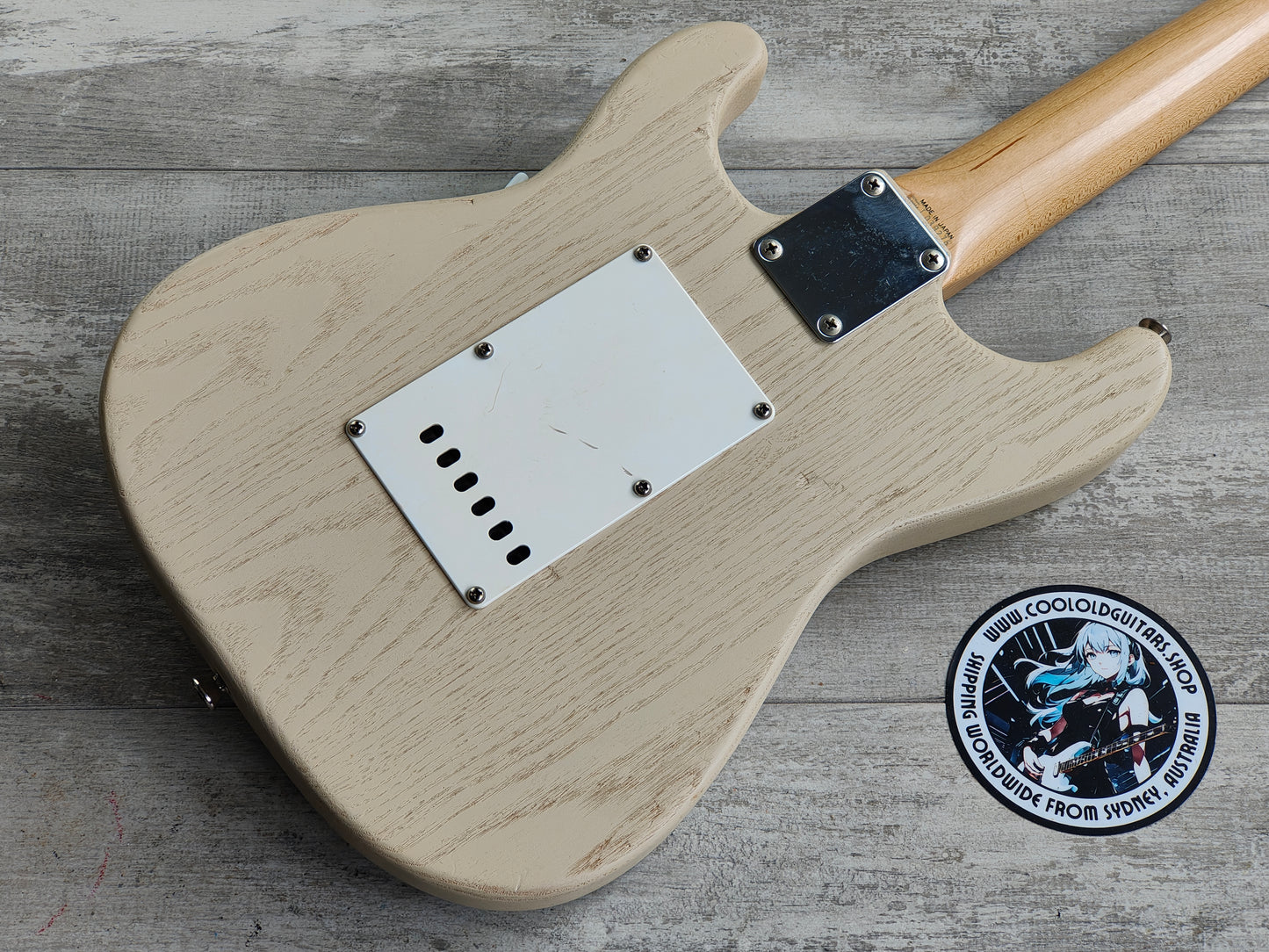 1992 Fender Japan MST-32 Mini Stratocaster (White Ash)