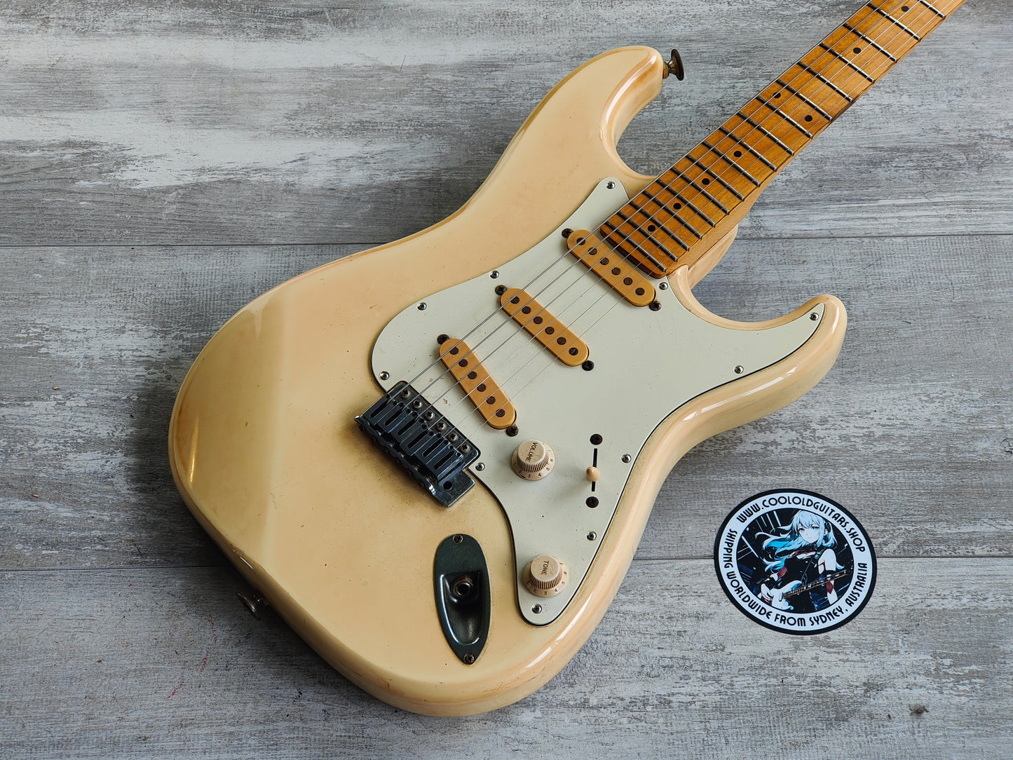 1989 Fender Japan STM55 Pro Feel "Medium Scale" Stratocaster (White)