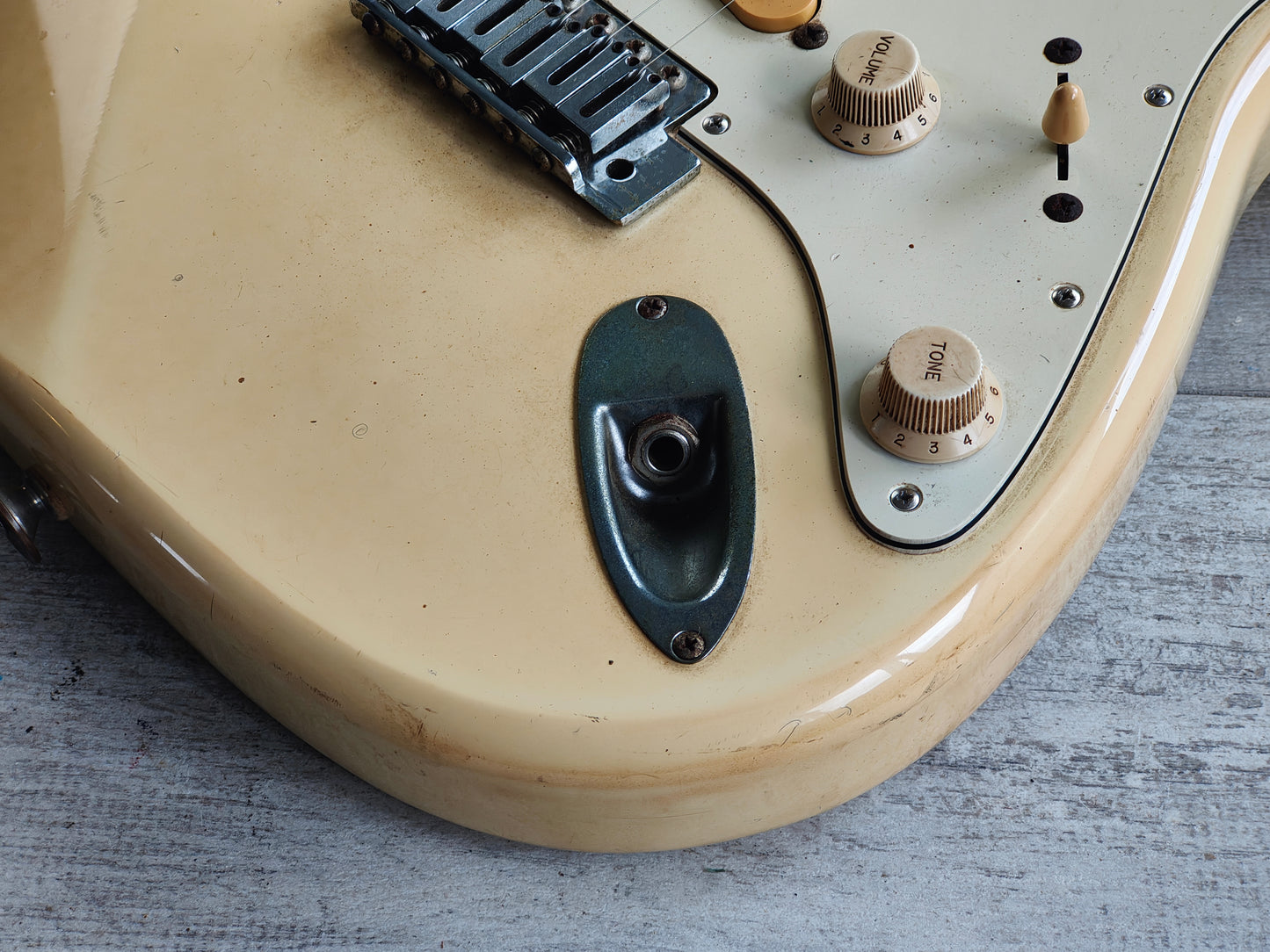 1989 Fender Japan STM55 Pro Feel "Medium Scale" Stratocaster (White)