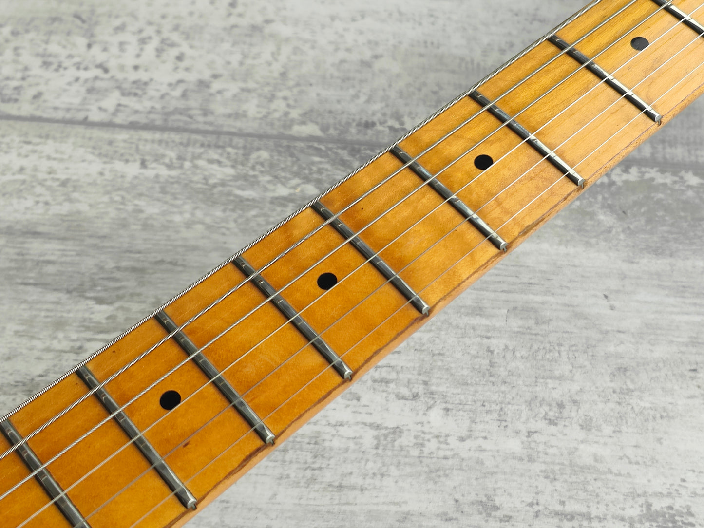 1989 Fender Japan STM55 Pro Feel "Medium Scale" Stratocaster (White)