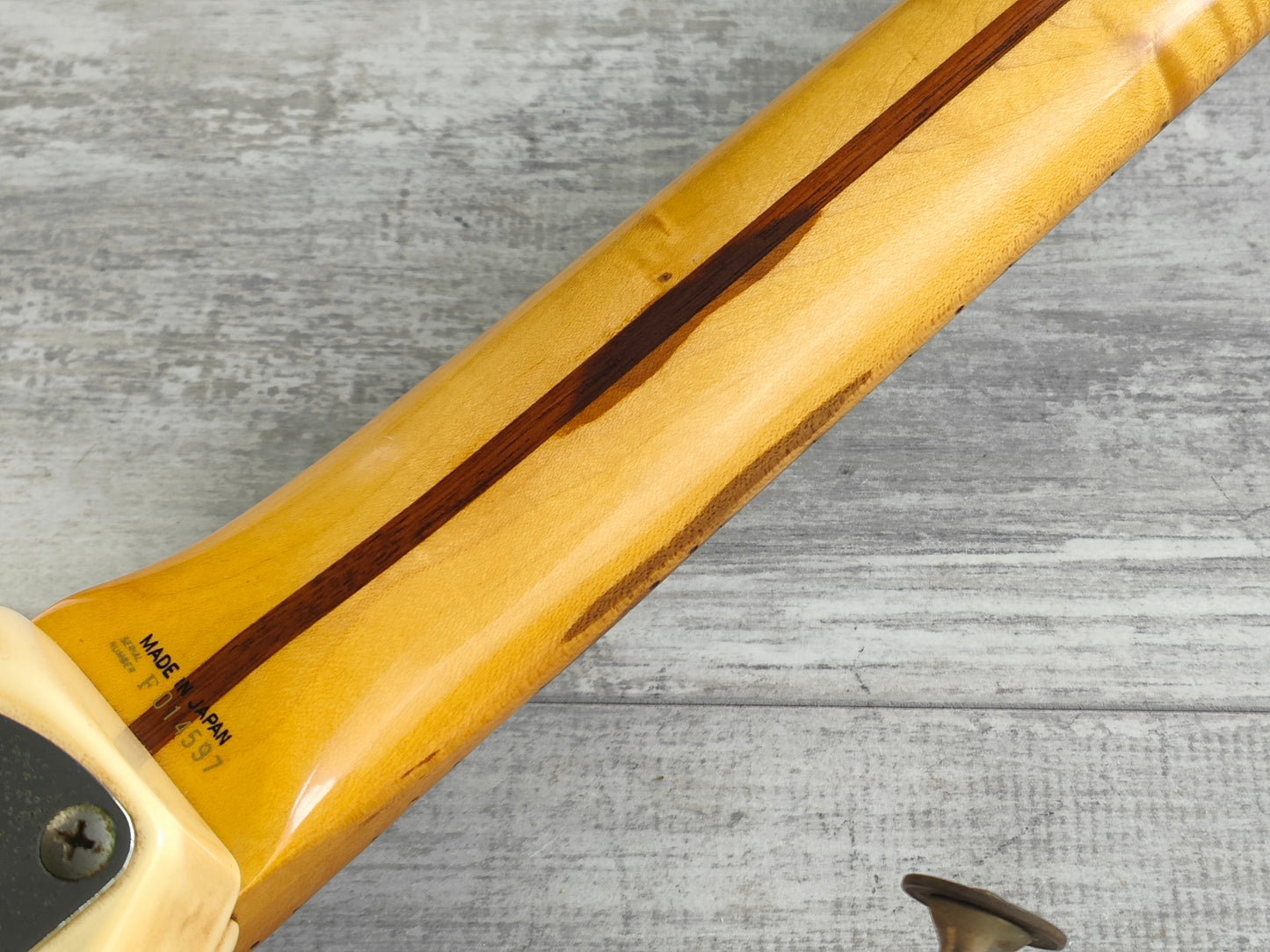 1989 Fender Japan STM55 Pro Feel "Medium Scale" Stratocaster (White)