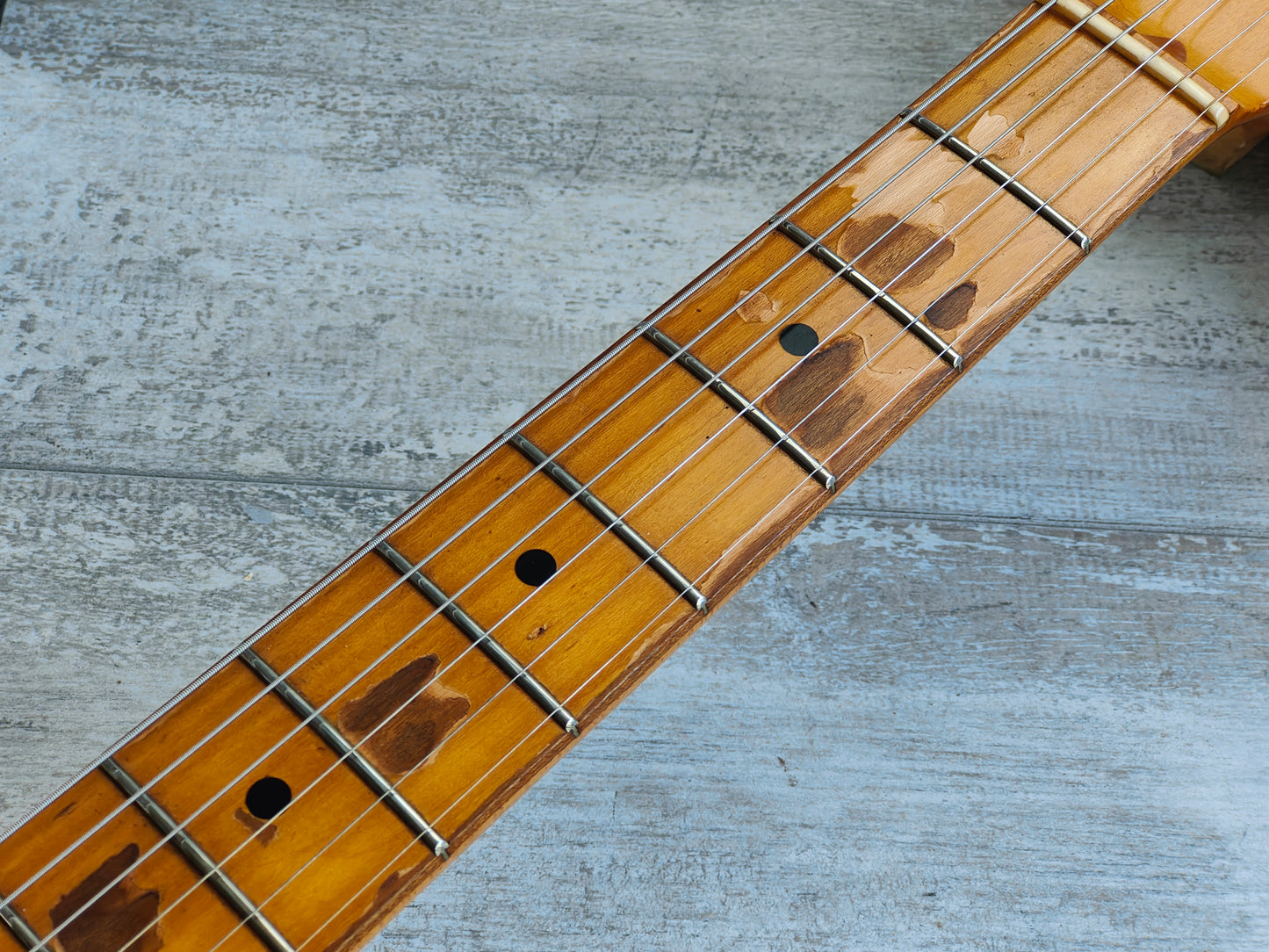 1990 Fender Japan ST57-650 '57 Reissue Vintage Stratocaster w/USA Pickups (Sunburst)