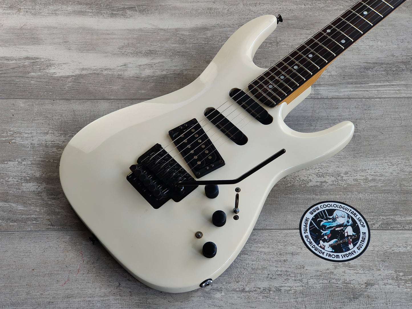 1989 Kramer 100 Series 620 HSS Superstrat w/Floyd Rose (White)