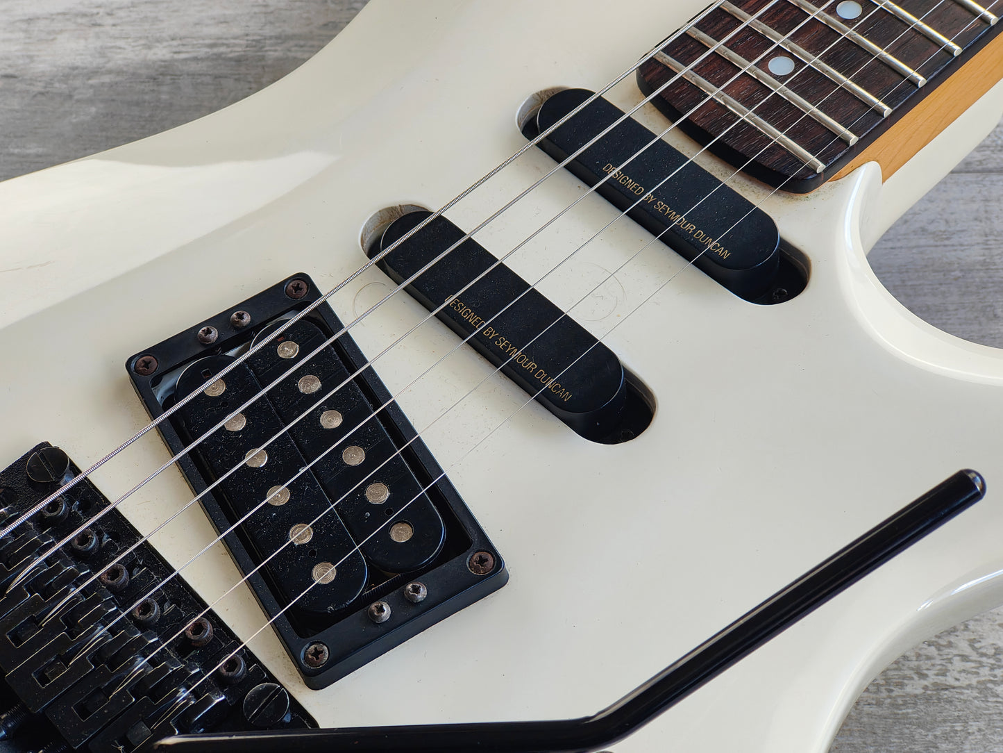 1989 Kramer 100 Series 620 HSS Superstrat w/Floyd Rose (White)