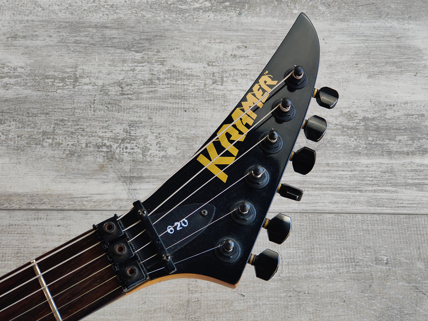 1989 Kramer 100 Series 620 HSS Superstrat w/Floyd Rose (White)