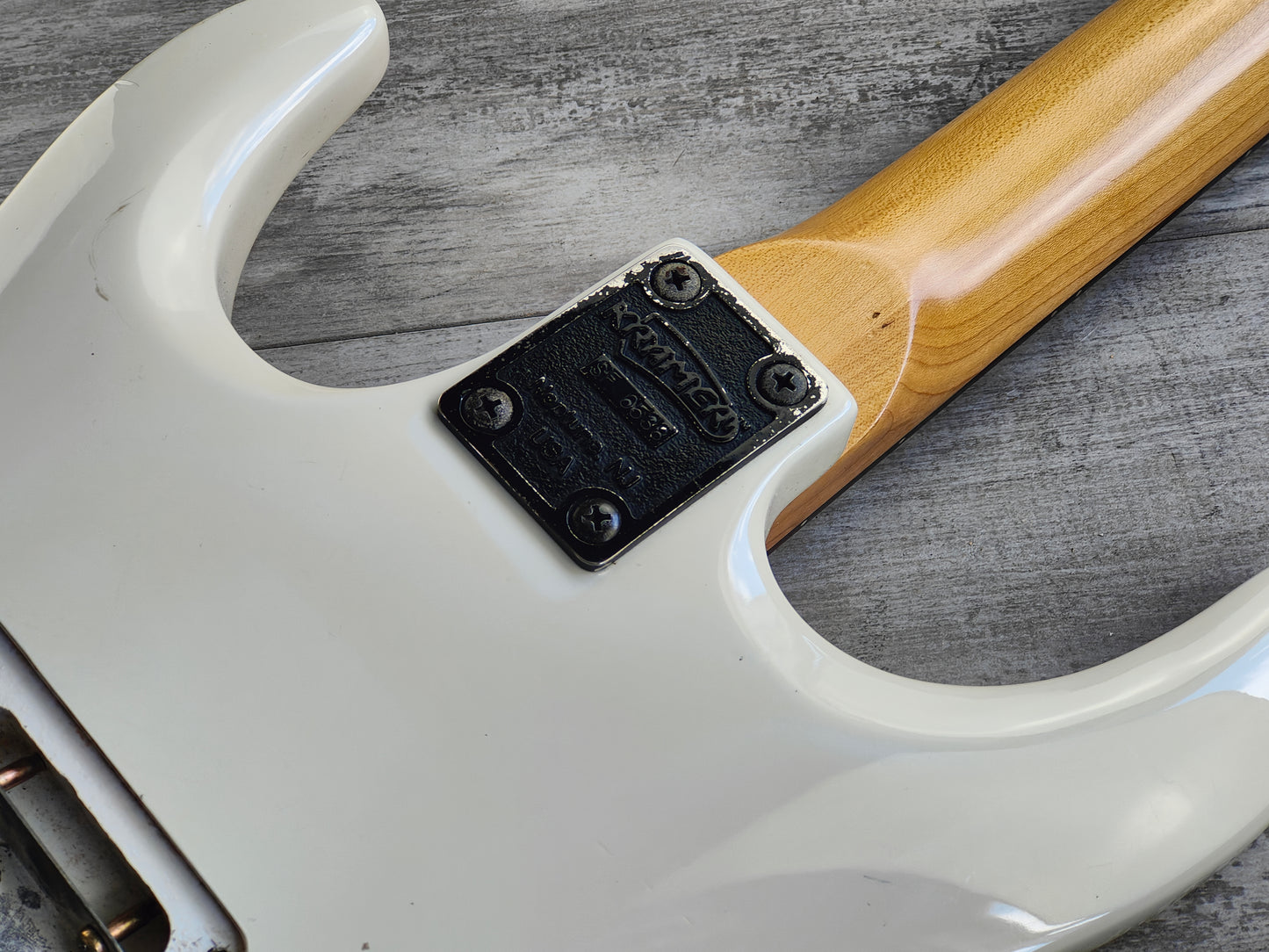 1989 Kramer 100 Series 620 HSS Superstrat w/Floyd Rose (White)