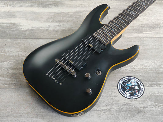 Schecter Demon-7 7-String Guitar (Aged Black Satin)