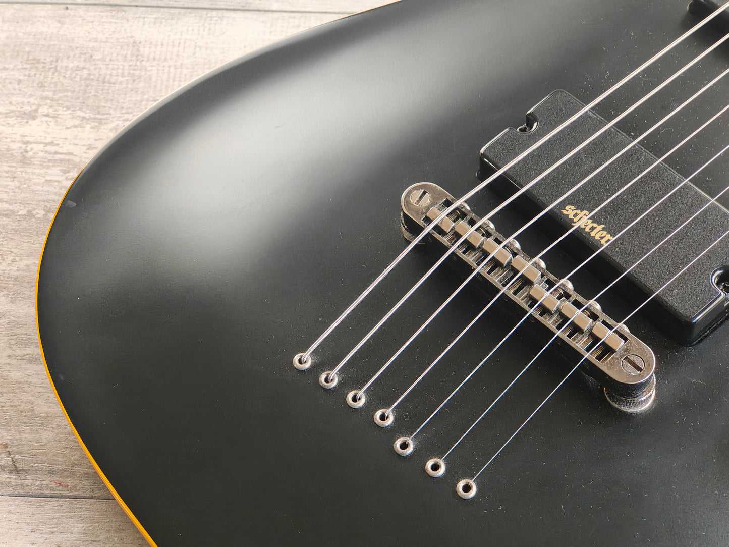 Schecter Demon-7 7-String Guitar (Aged Black Satin)