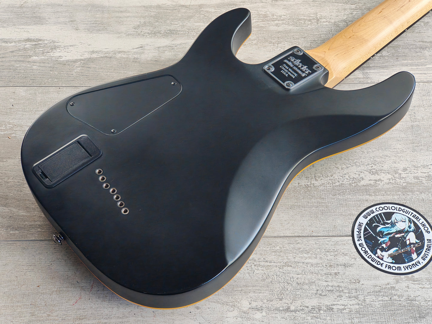 Schecter Demon-7 7-String Guitar (Aged Black Satin)