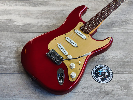 2008 Fender Mexico MIM Standard Stratocaster w/USA Custom Shop Pickups (Candy Apple Red)
