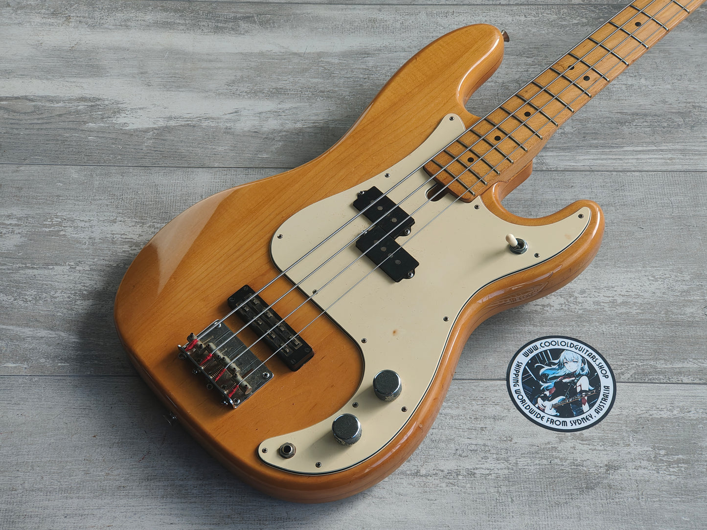 1974 Greco PB-750DX Precision Bass Deluxe (Natural)
