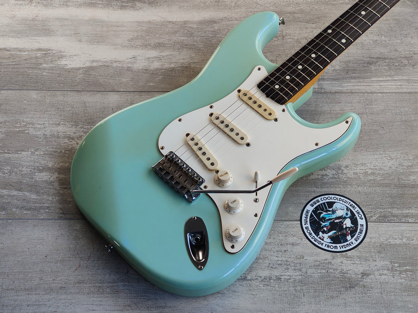 1986 Fender Japan ST62 "Order Made" '62 Reissue Stratocaster (Faded Sonic Blue)