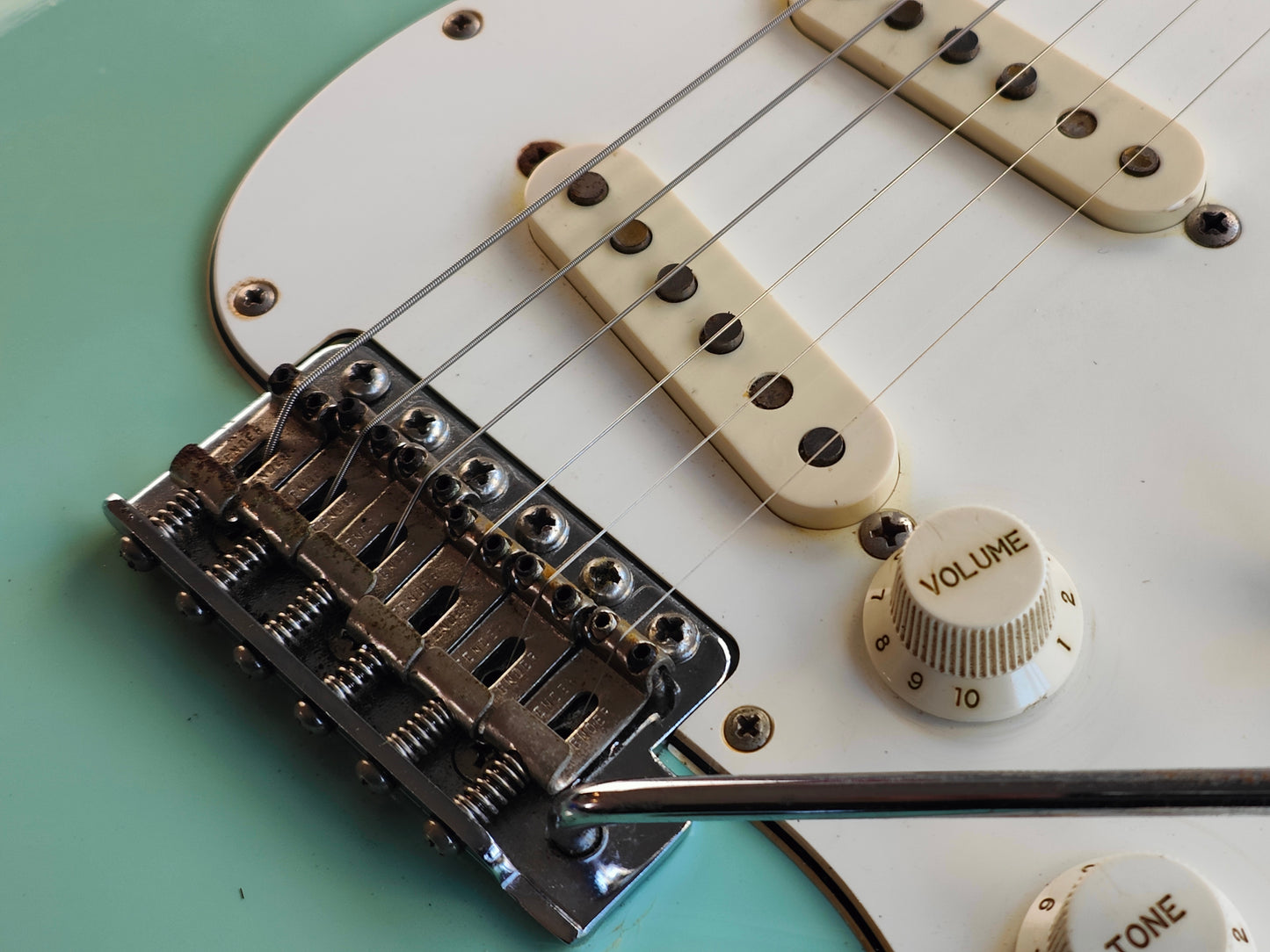 1986 Fender Japan ST62 "Order Made" '62 Reissue Stratocaster (Faded Sonic Blue)