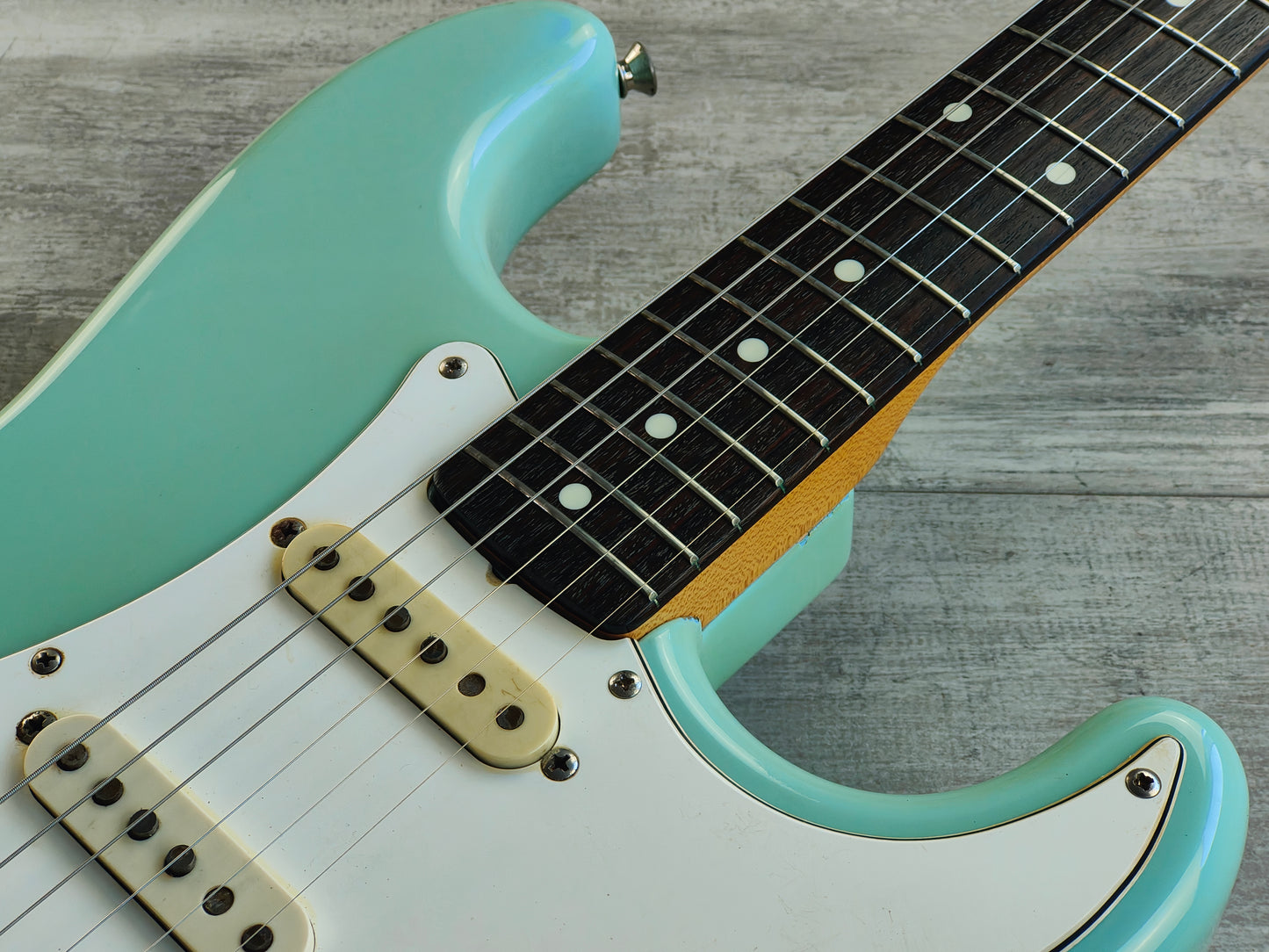 1986 Fender Japan ST62 "Order Made" '62 Reissue Stratocaster (Faded Sonic Blue)