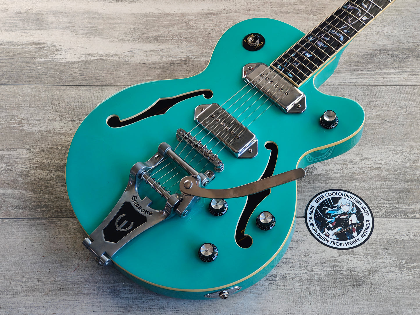 2001 Epiphone Korea Wildkat Limited Edition Semi-Hollowbody (Turqoise)
