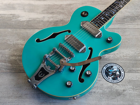 2001 Epiphone Korea Wildkat Limited Edition Semi-Hollowbody (Turqoise)
