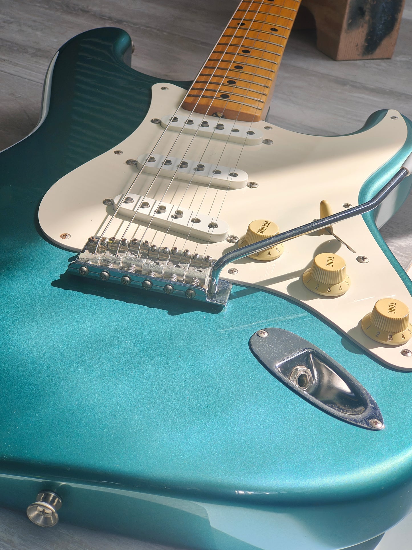 2002 Fender Japan ST57-58US '57 Reissue Stratocaster w/US Pickups (Ocean Turqoise)