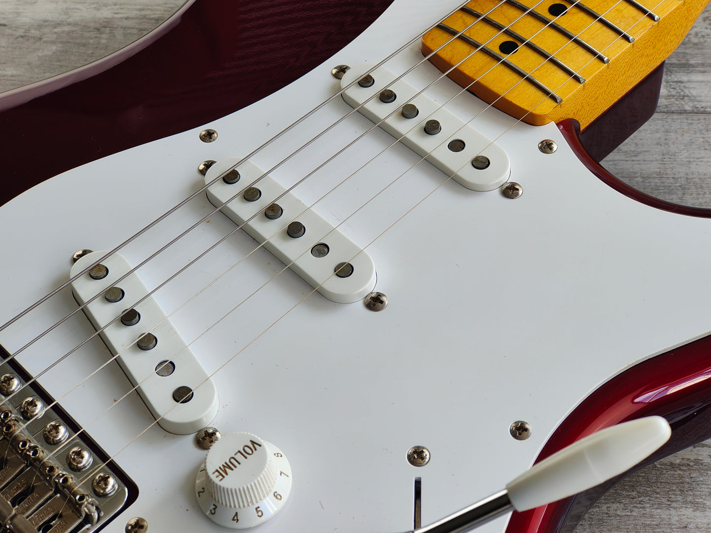 2006 Fender Japan ST57-66US '57 Reissue Stratocaster w/US Pickups (Old Candy Apple Red)