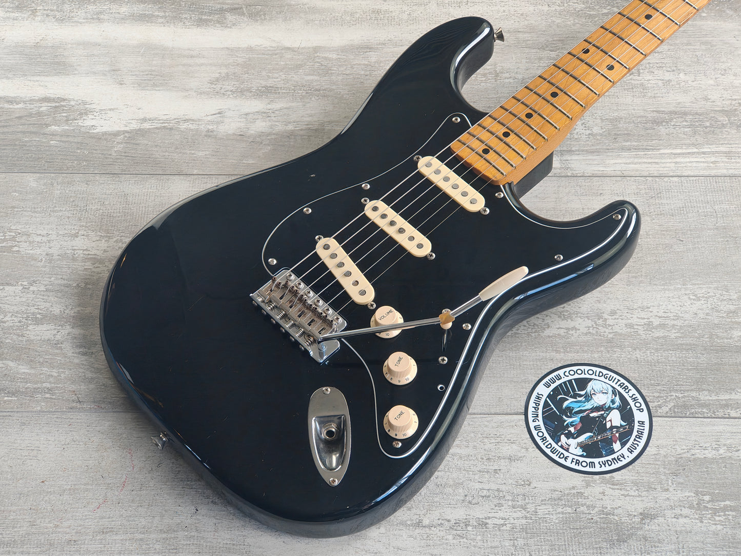 1993 Fender Japan ST54-70 '54 Reissue Stratocaster (Gilmour Black)