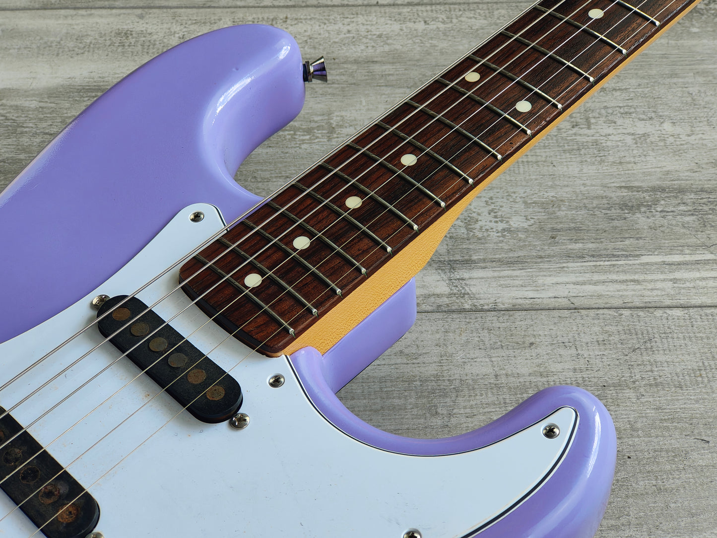 1993 Fender Japan ST62 '62 Reissue Stratocaster w/Schecter Pickups (Purple)