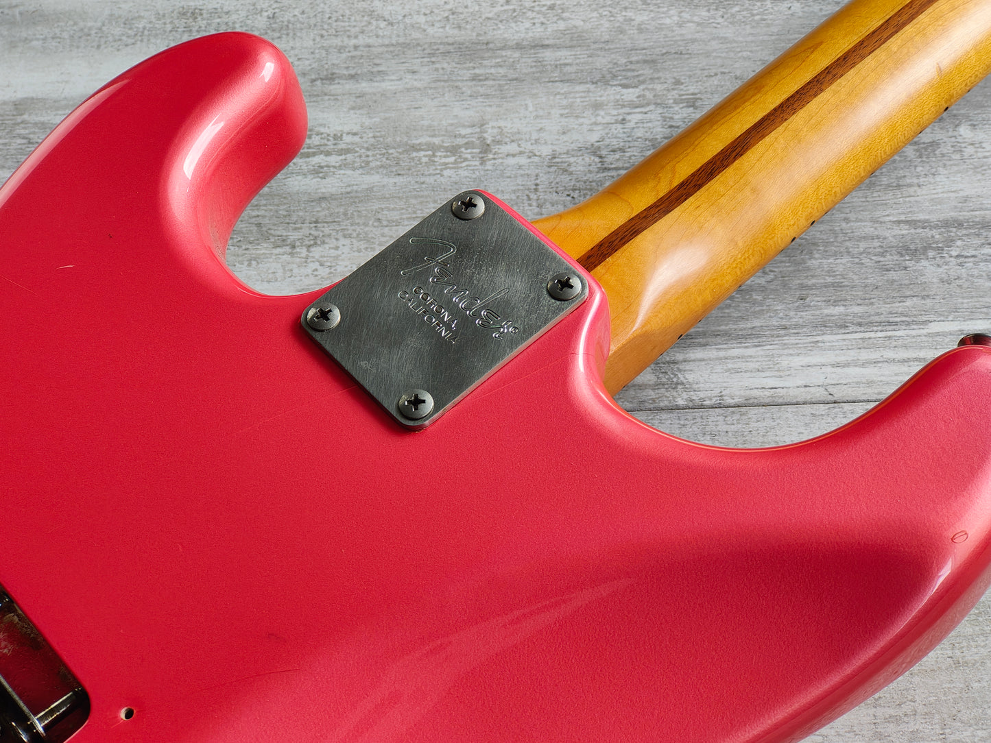 1991 Fender Japan Vintage Stratocaster w/US Pickups (Metallic Pink)