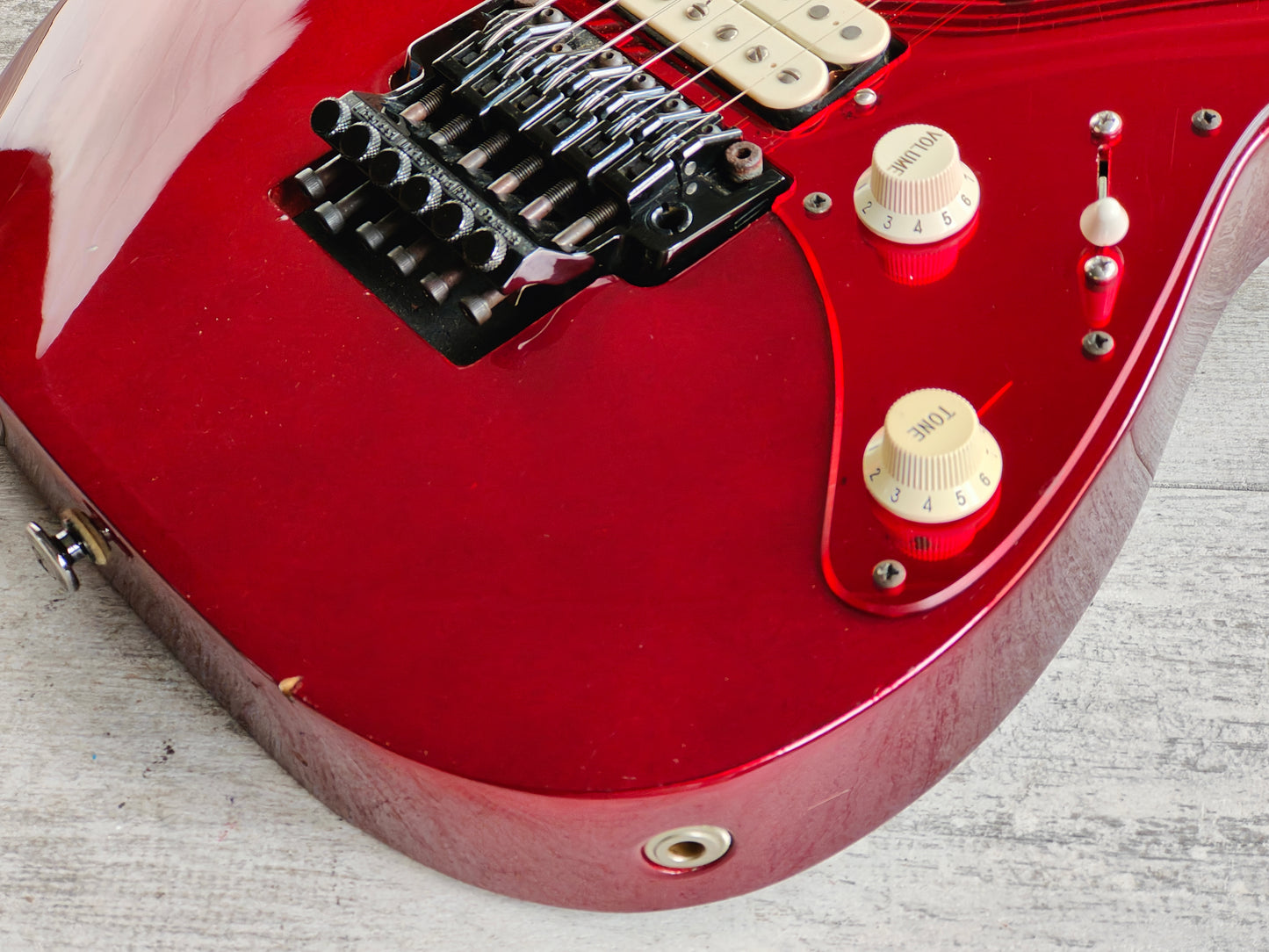 1991 Ibanez Japan RG-5000 Limited Edition Superstrat (Ruby Red)
