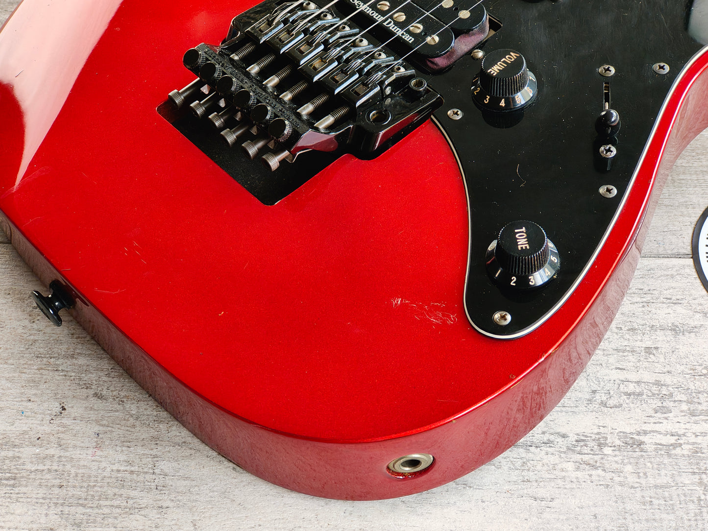 1989 Ibanez Japan RG-550 Superstrat (Candy Apple Red)