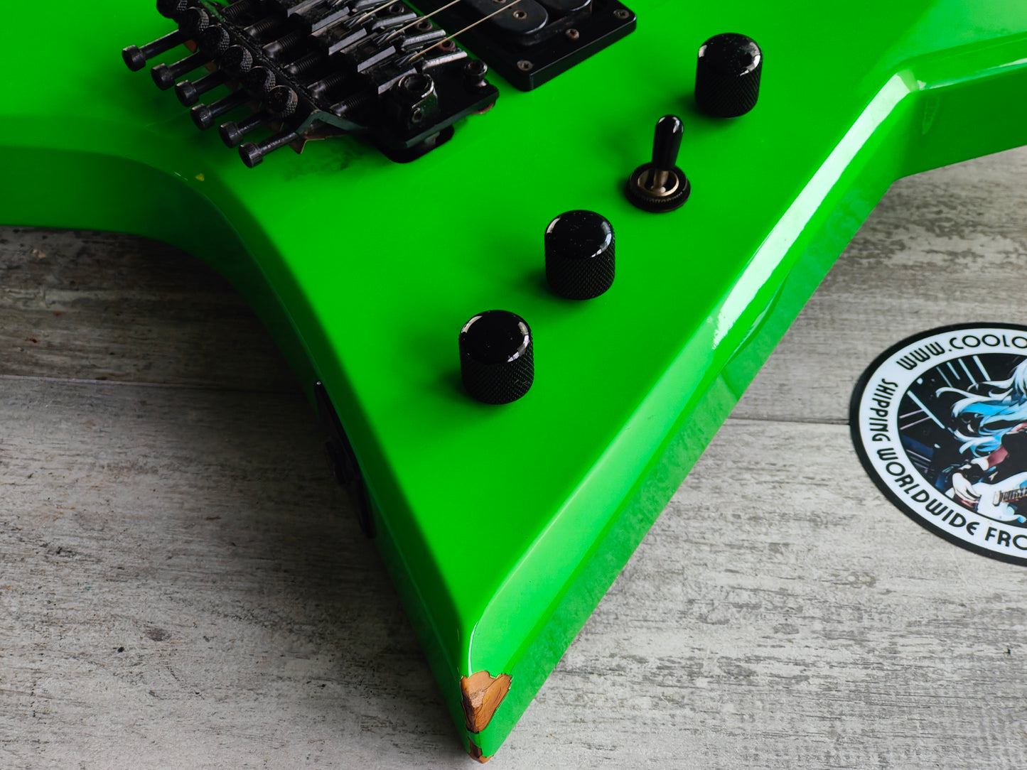 1988 BC Rich Japan NJ Series Ironbird - ERANAN Ishibashi Custom Order (Fluro Green)