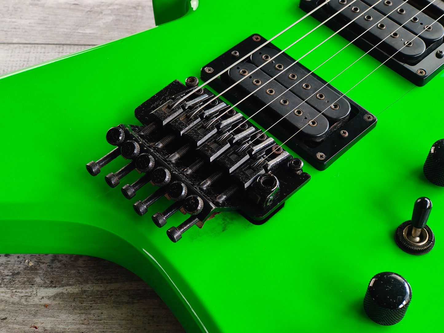 1988 BC Rich Japan NJ Series Ironbird - ERANAN Ishibashi Custom Order (Fluro Green)
