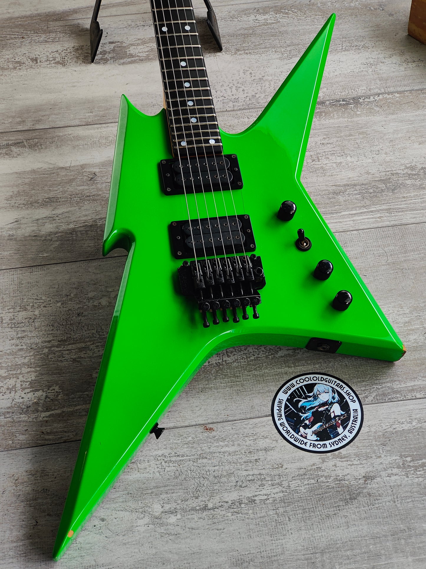 1988 BC Rich Japan NJ Series Ironbird - ERANAN Ishibashi Custom Order (Fluro Green)