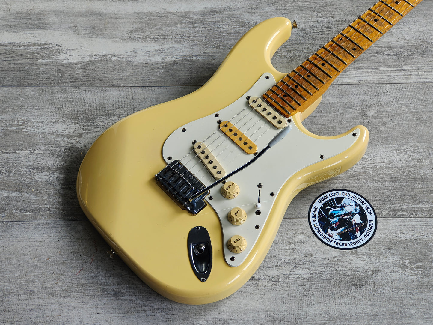 1990 Fender Japan STM-750DM Pro Feel "Medium Scale" Stratocaster w/Dimarzio's (White)