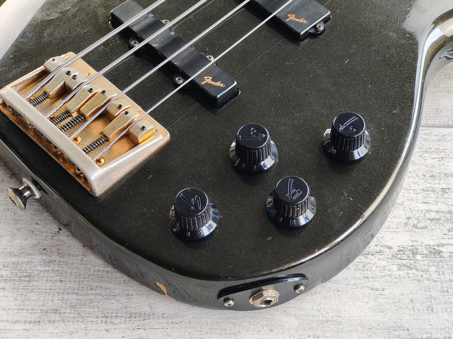 1989 Fender Japan Precision Bass Lyte (Montego Black)
