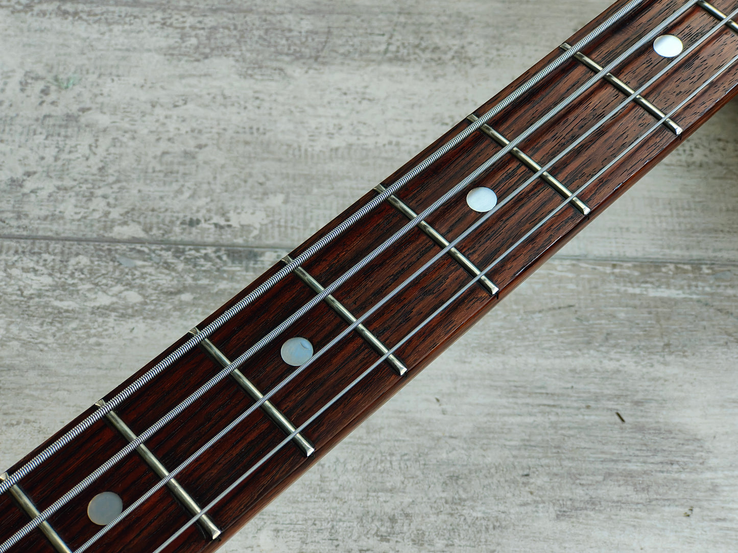1973 Ibanez Japan 2403 EB-3 Style Short Scale SG Bass (Oiled Brown)