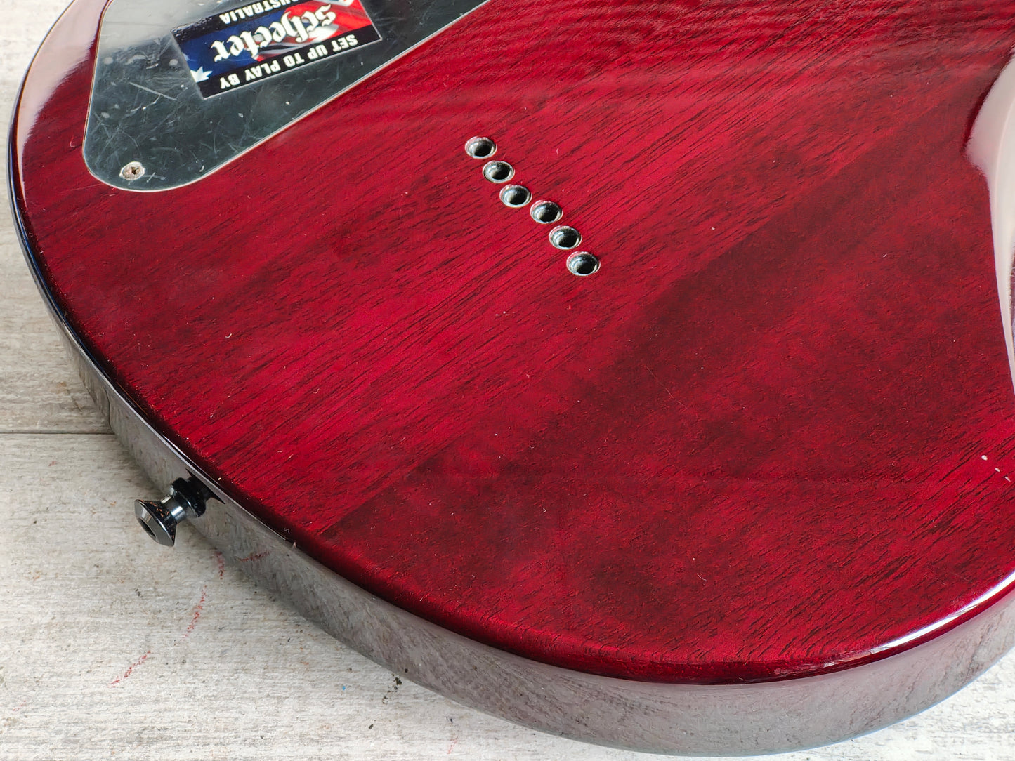 2010 Schecter Hellraiser Solo-6 Single Cutaway w/EMG's (Black Cherry)