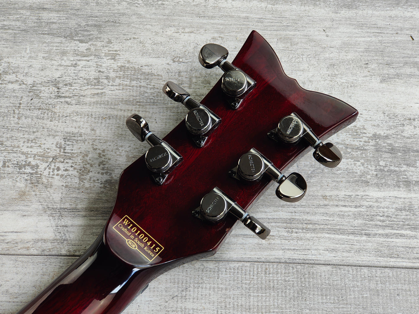 2010 Schecter Hellraiser Solo-6 Single Cutaway w/EMG's (Black Cherry)