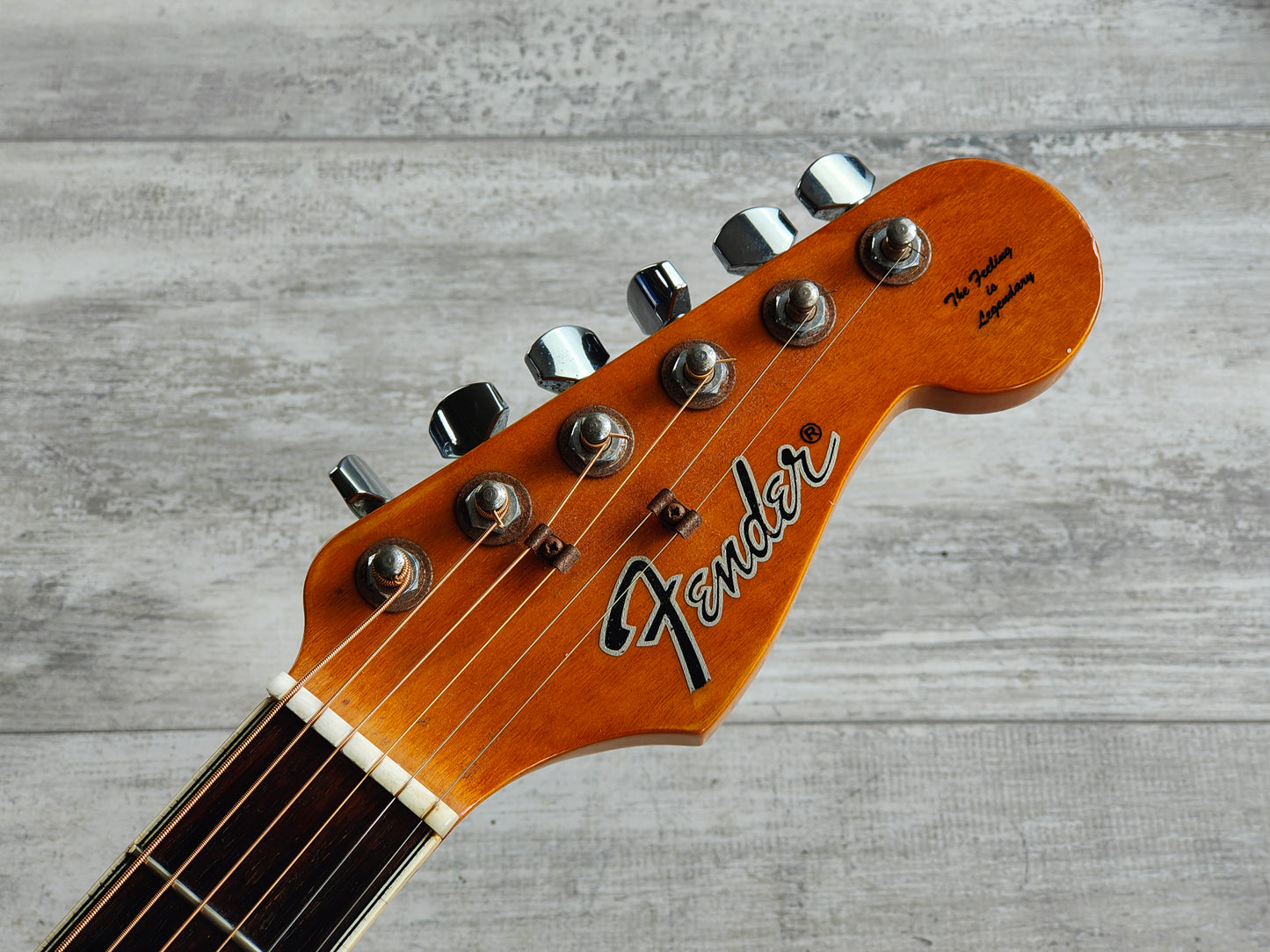 1990 Fender Korea Montara Electric Acoustic Guitar (Flamed Amber)